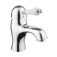 English Bathroom Tap - Metal Lever - Chrome / Metal Lever