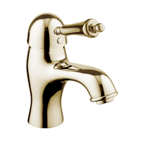 English Bathroom Tap - Metal Lever - Chrome / Metal Lever