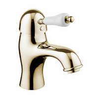 English Bathroom Tap - Metal Lever - Chrome / Metal Lever