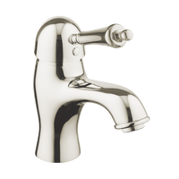 English Bathroom Tap - Metal Lever - Chrome / Metal Lever